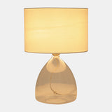 S/2 Glass 18" Table Lamp, Clear from Sagebrook Home - Luna Furniture