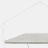 S/2 Metal / Wood Hexagon Wall Shelves, Wht/gray from Sagebrook Home - Luna Furniture