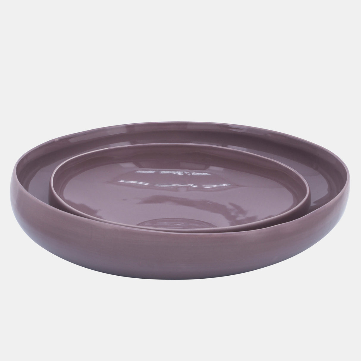 S/2 Organic Bowls 12/15", Lavander - 13944-06