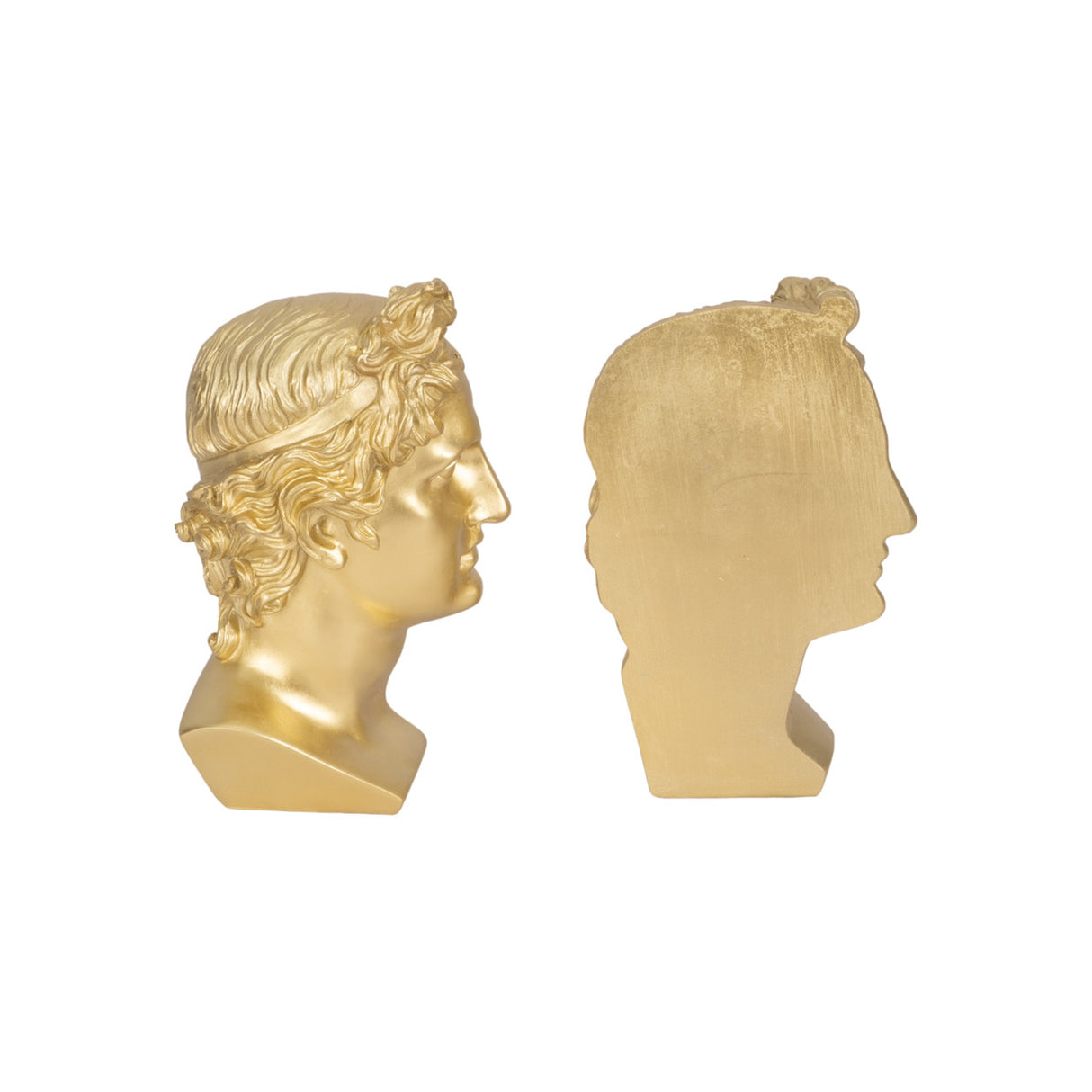 S/2 Resin, 9" Greek Goddess Bookends, Gold from Sagebrook Home - Luna Furniture