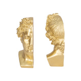 S/2 Resin, 9" Greek Goddess Bookends, Gold from Sagebrook Home - Luna Furniture