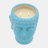 S/3 Buddha Citronella Candle, 8.5" Multi 40oz from Sagebrook Home - Luna Furniture