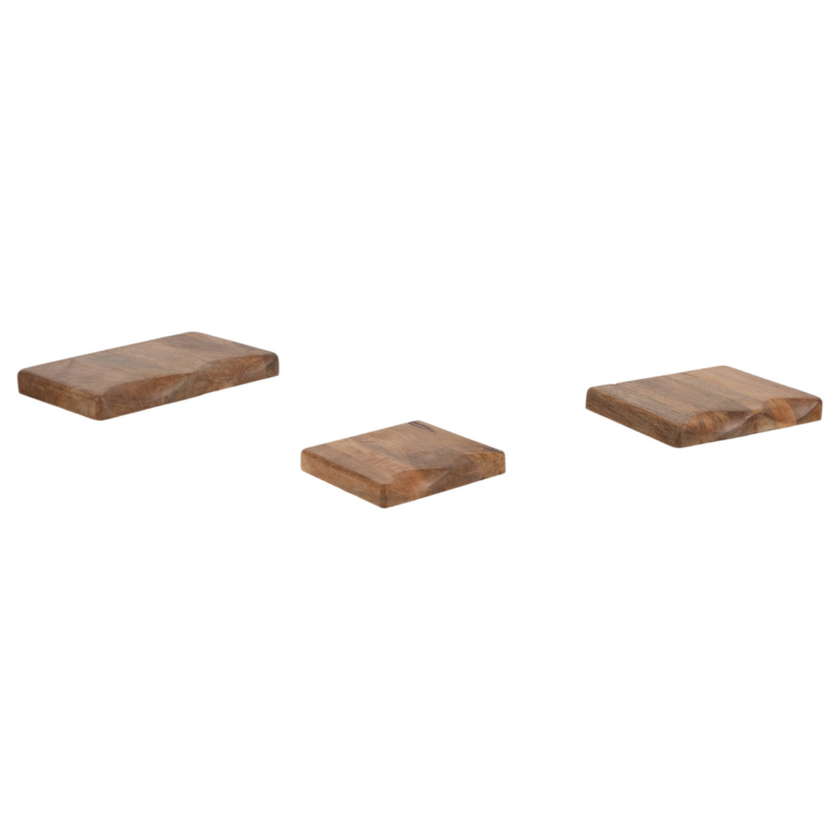 S/3 Mango Wood Shelves, Brown from Sagebrook Home - Luna Furniture