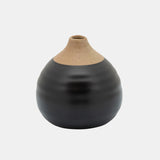 S/3 Matte Bud Vases, Black/gray/white from Sagebrook Home - Luna Furniture