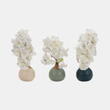 S/3 Matte Bud Vases, Deep Teal/drk Sage/cream from Sagebrook Home - Luna Furniture