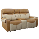 SALAMANCA LEATHER DUAL-POWER RECLINING CONSOLE LOVESEAT from Steve Silver - Luna Furniture