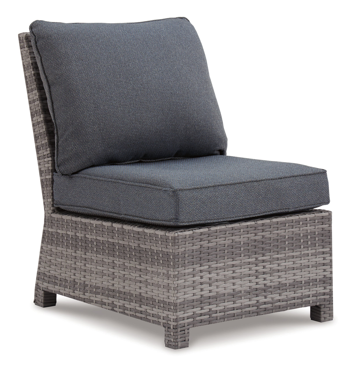 Salem Beach 2-Piece Outdoor Sectional with 2 Chairs in Gray from Ashley - Luna Furniture