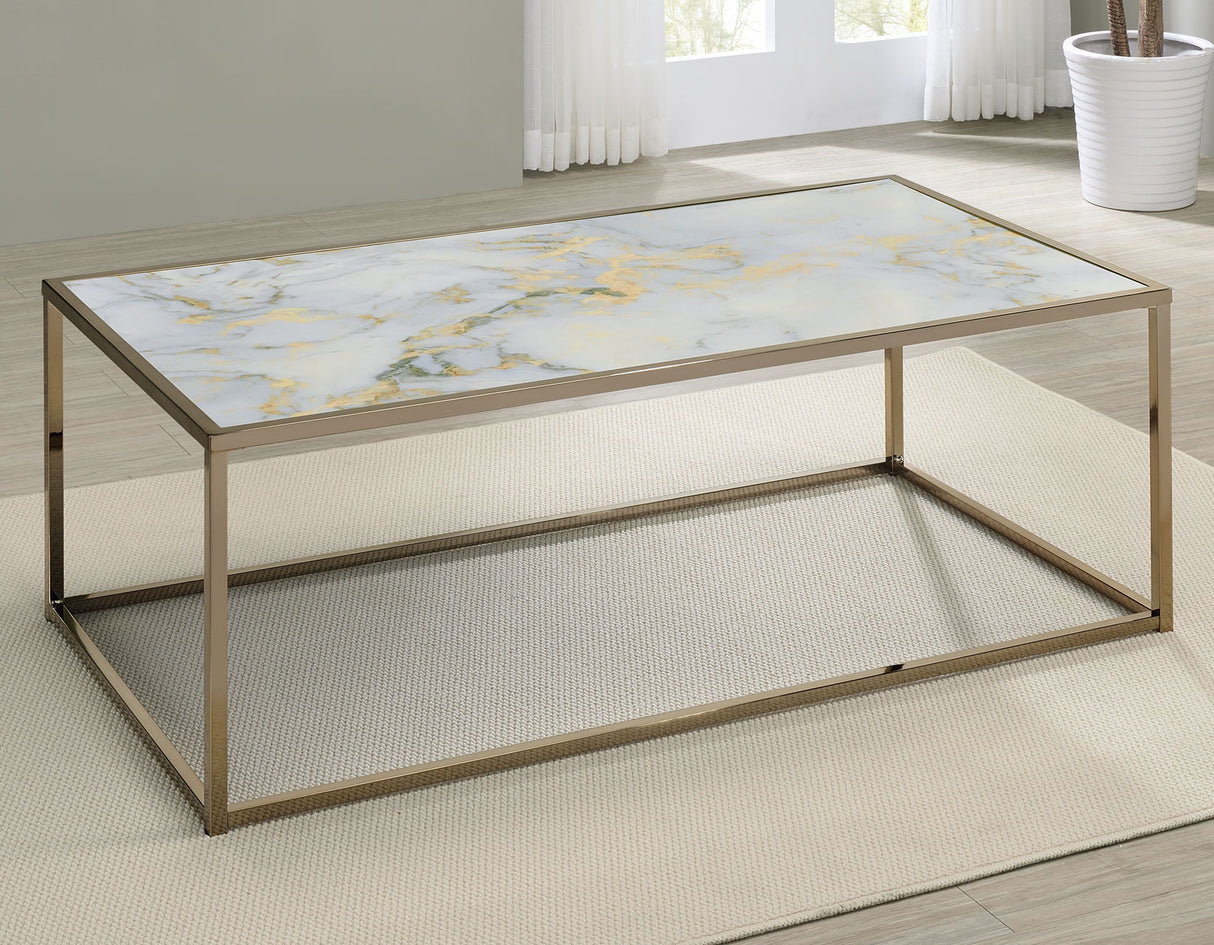 Salvador Faux-Marble Coffee Table - SV200C