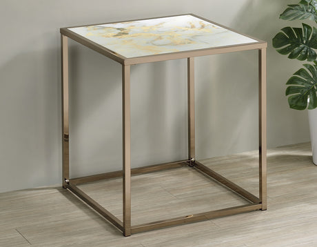 Salvador Faux-Marble End Table - SV200E