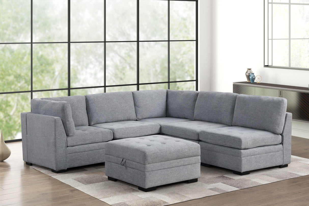 Sam Gray 6-Piece Modular Sectional from Happy Homes - Luna Furniture