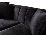 Santana Black Velvet Sofa & Loveseat  [ETA: 5/16] - SANTANABLACK-SL