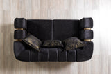 Santana Black Velvet Sofa & Loveseat  [ETA: 5/16] - SANTANABLACK-SL