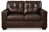 Santorine Dark Brown Loveseat from Ashley - Luna Furniture