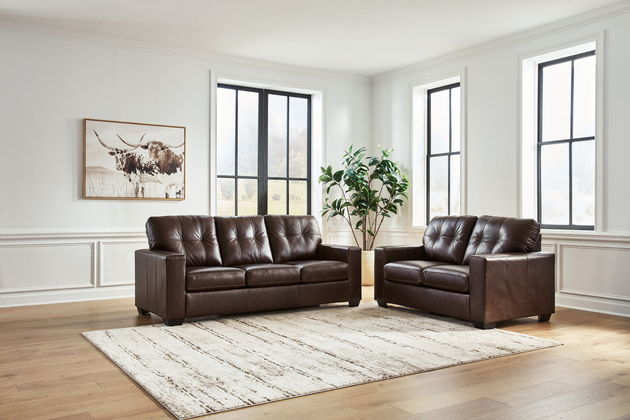 Santorine Dark Brown Living Room Set from Ashley - Luna Furniture