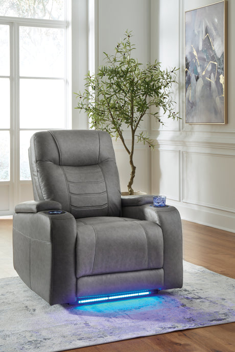 Schooner Rocks Slate Power Recliner - 1610213