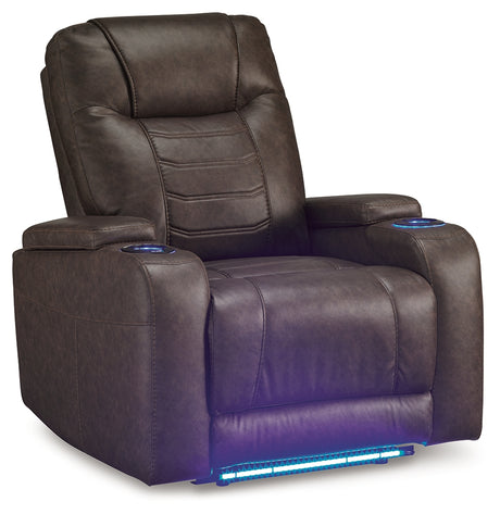 Schooner Rocks Umber Power Recliner - 1610413