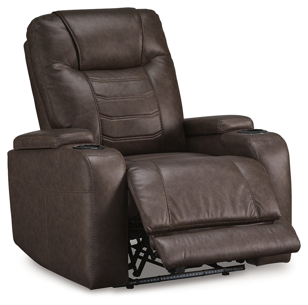 Schooner Rocks Umber Power Recliner - 1610413