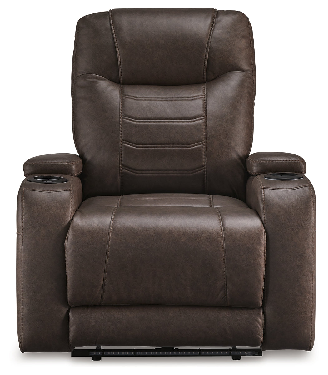 Schooner Rocks Umber Power Recliner - 1610413