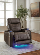 Schooner Rocks Umber Power Recliner - 1610413