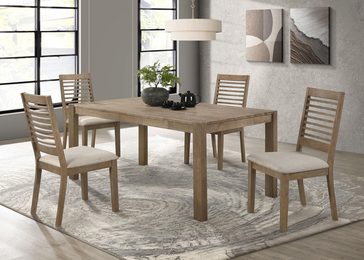 Scottsdale 5-piece Rectangular Dining Set Brown Washed - 109181-S5