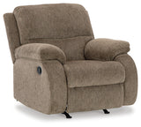 Scranto Sofa, Loveseat and Recliner in Oak - PKG015500