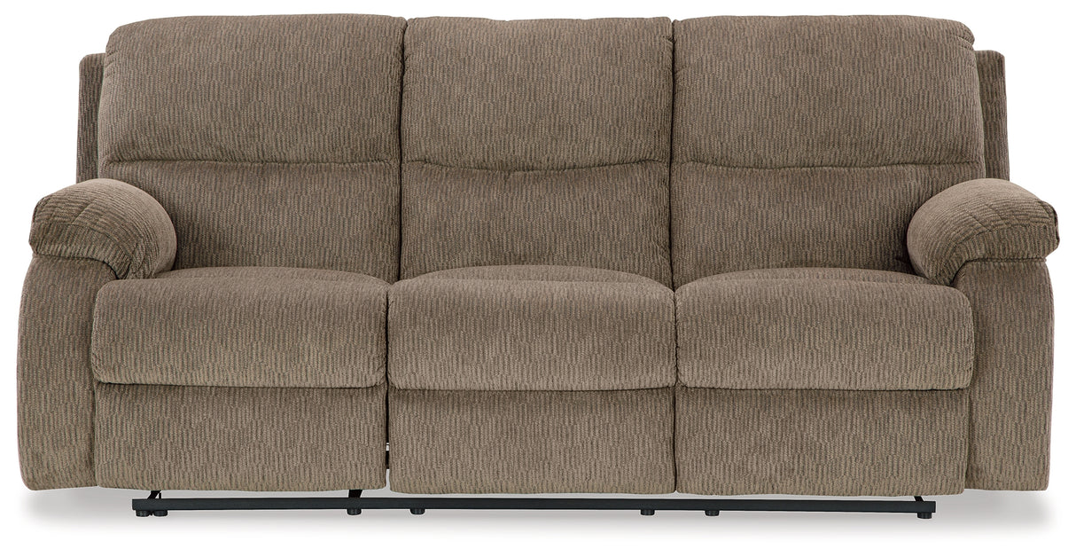 Scranto Sofa, Loveseat and Recliner in Oak - PKG015500