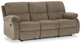 Scranto Sofa, Loveseat and Recliner in Oak - PKG015500