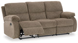 Scranto Sofa, Loveseat and Recliner in Oak - PKG015500