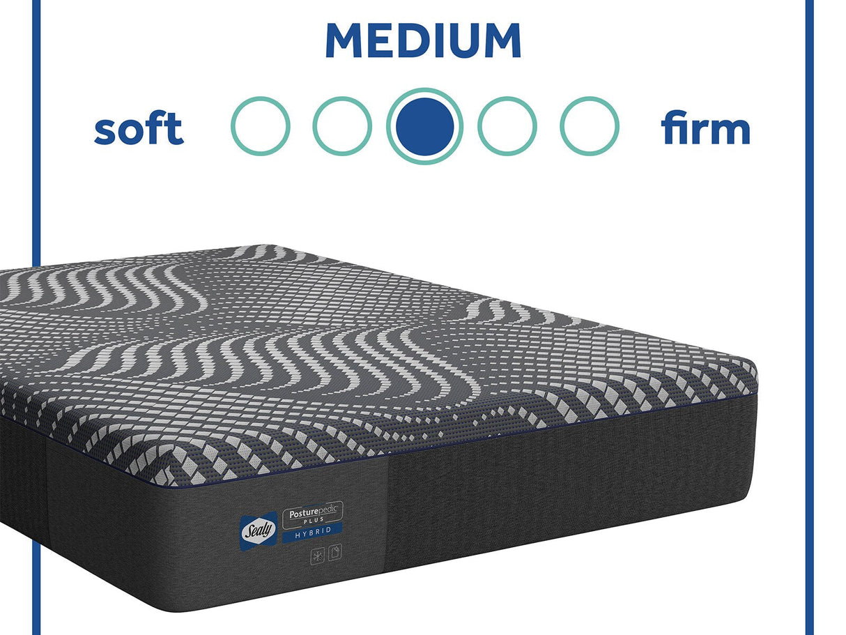 Sealy® Posturepedic® Plus Hybrid Albany Medium Mattress, Cal King Size from Sealy - Luna Furniture