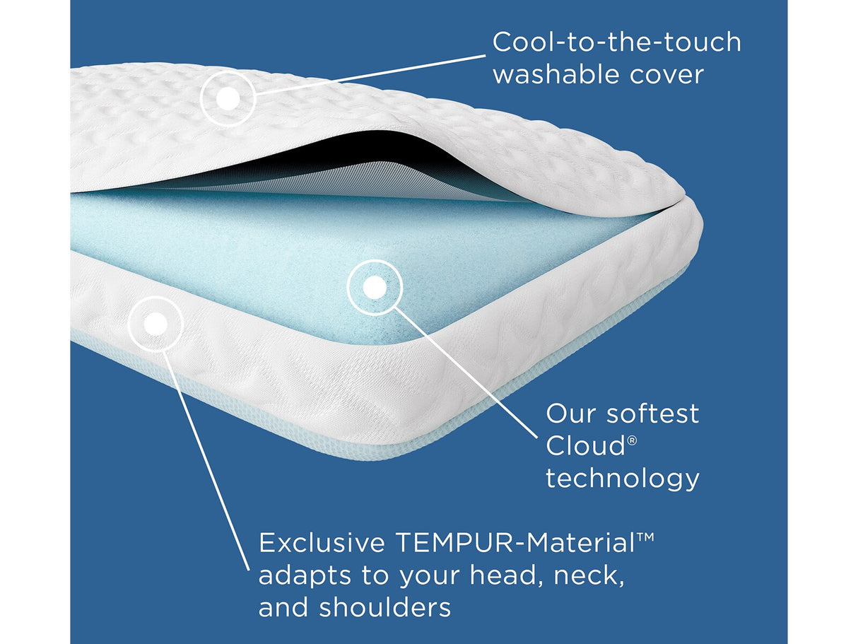 TEMPUR-Adapt® Cloud + Cooling Pillow, Default Title Size -  Tempur-Pedic - Luna Furniture