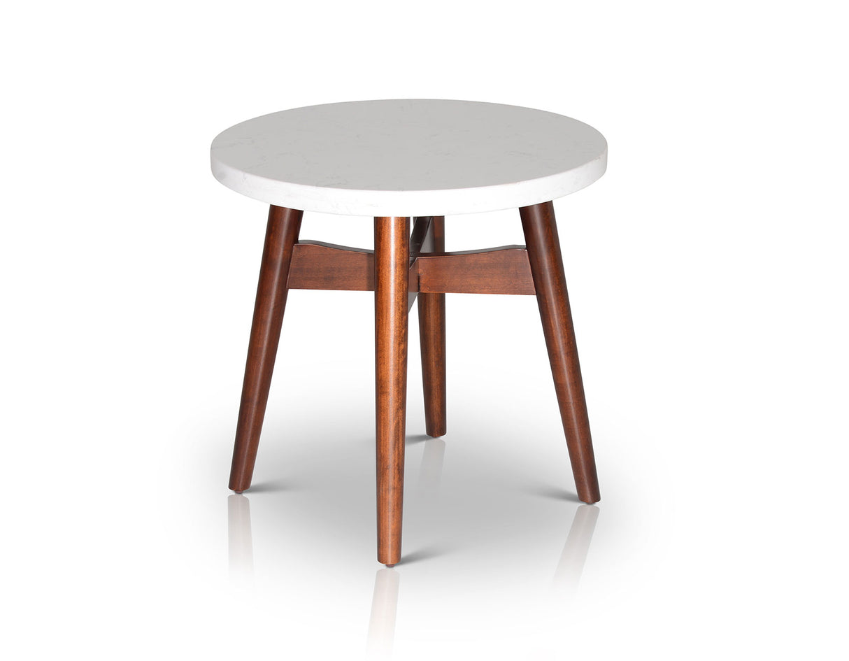 Serena Silverstone Round End Table from Steve Silver - Luna Furniture