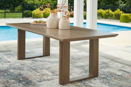 Serene Bay Dark Brown Outdoor Dining Table - P671-625