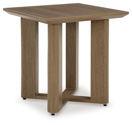 Serene Bay Dark Brown Outdoor End Table - P671-702