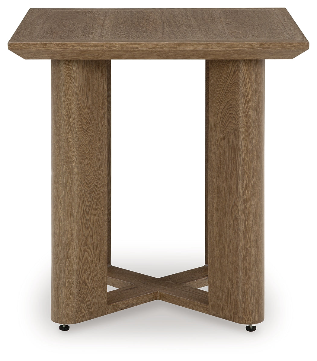 Serene Bay Dark Brown Outdoor End Table - P671-702