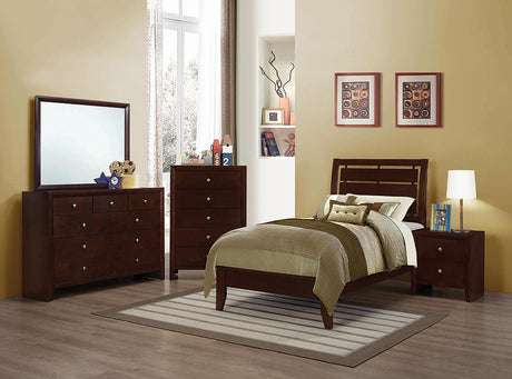 Serenity Rich Merlot Panel Youth Bedroom Set -  Coaster - Luna Furniture