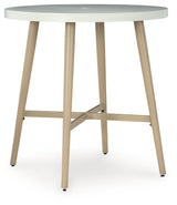 Seton Creek Beige Outdoor Bar Table - P798-613