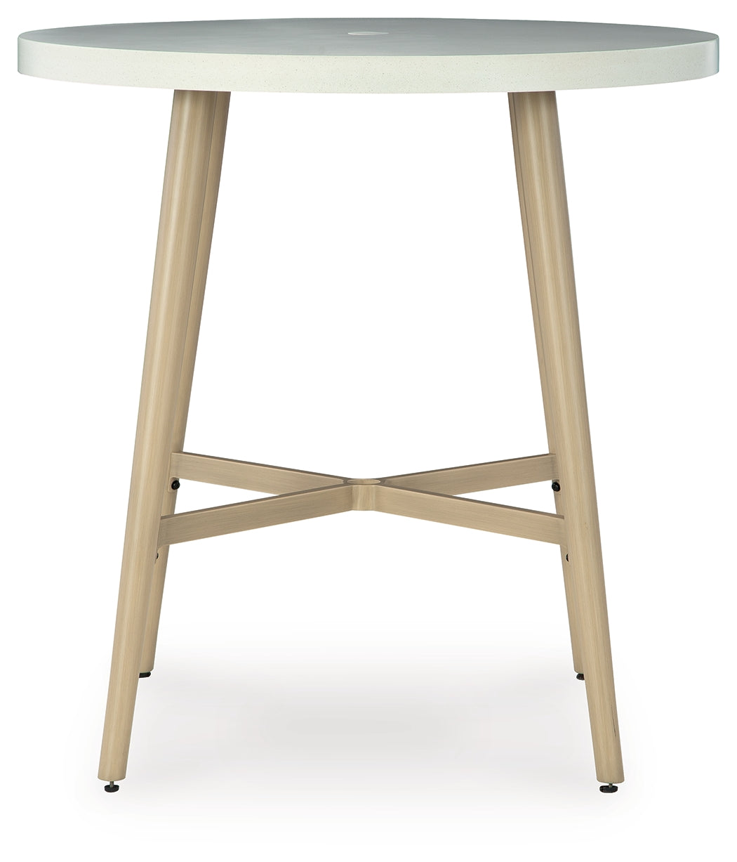 Seton Creek Beige Outdoor Bar Table - P798-613