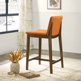 Shannon Counter Chair In Burnt Orange Velvet - STL00401203