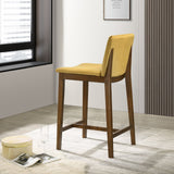 Shannon Counter Chair In Dark Yellow Velvet - STL00401202