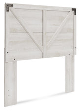 Shawburn Full Panel Headboard with Dresser and 2 Nightstands in Whitewash - PKG016205