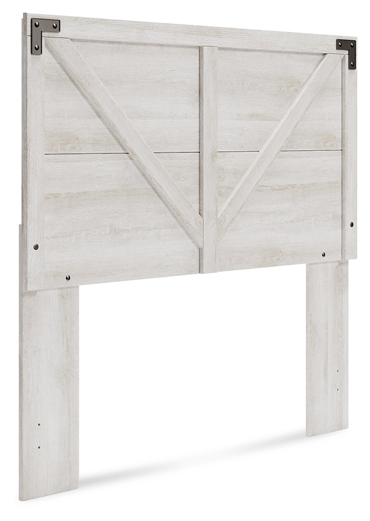 Shawburn Full Panel Headboard with Dresser and Chest in Whitewash - PKG016194