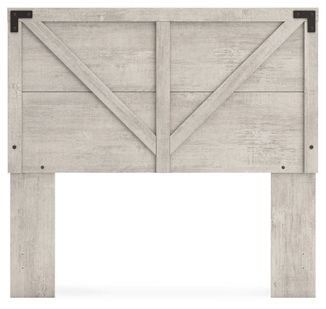 Shawburn Full Panel Headboard with Dresser and Chest in Whitewash - PKG020634