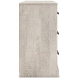 Shawburn Full Panel Headboard with Dresser in Whitewash - PKG020630