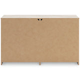 Shawburn Full Panel Headboard with Dresser in Whitewash - PKG020630