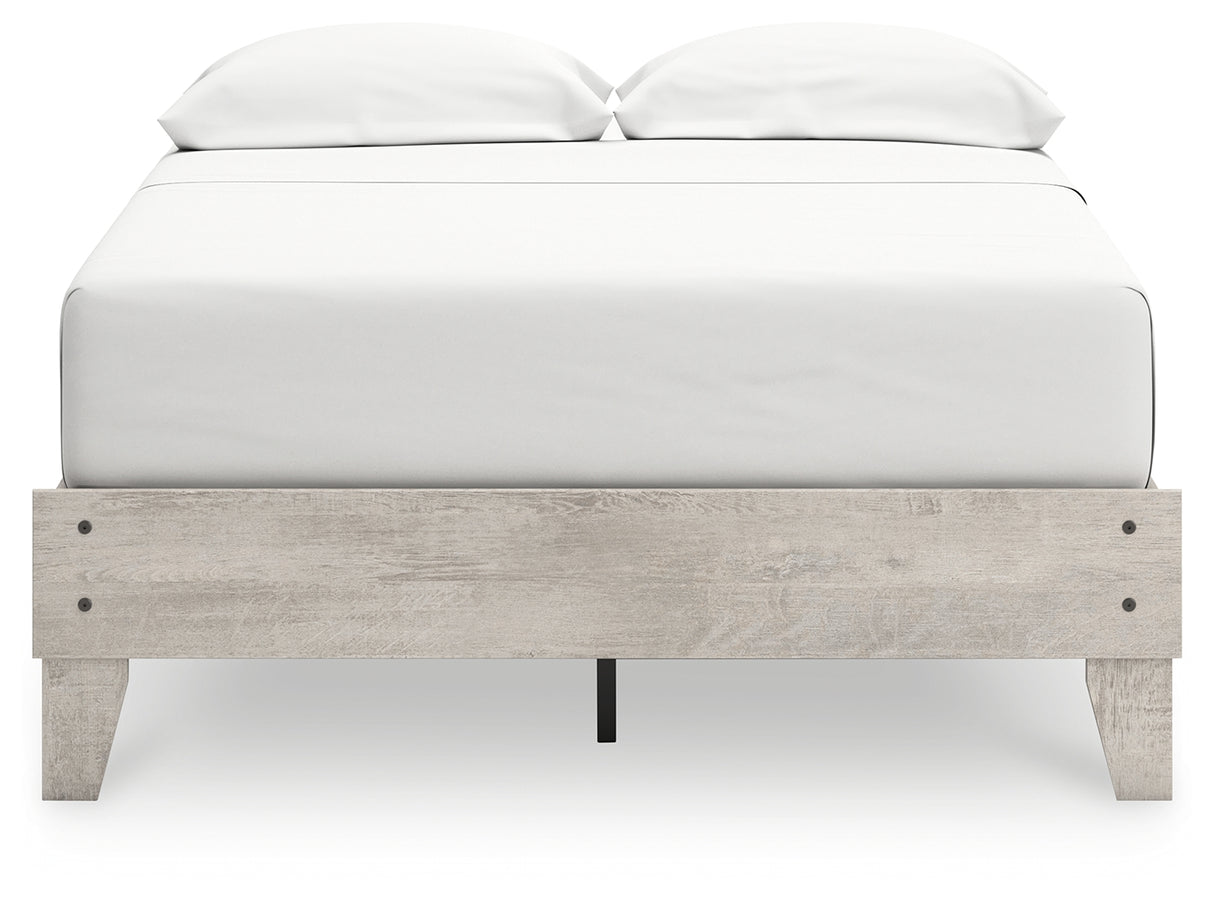 Shawburn Full Platform Bed with 2 Nightstands in Whitewash - PKG020650