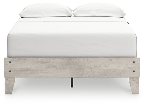 Shawburn Full Platform Bed with 2 Nightstands in Whitewash - PKG020650