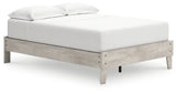 Shawburn Full Platform Bed with 2 Nightstands in Whitewash - PKG020650