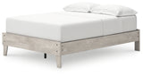 Shawburn Full Platform Bed with 2 Nightstands in Whitewash - PKG020650