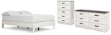 Shawburn Full Platform Bed with Dresser and Chest in Whitewash - PKG016221