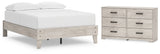 Shawburn Full Platform Bed with Dresser in Whitewash - PKG020644